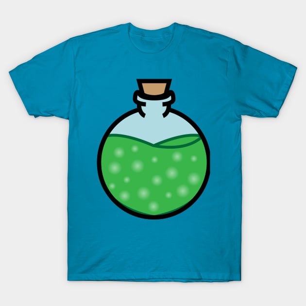 DIY Single Green Potion or Poison for Tabletop Board Games T-Shirt by GorsskyVlogs